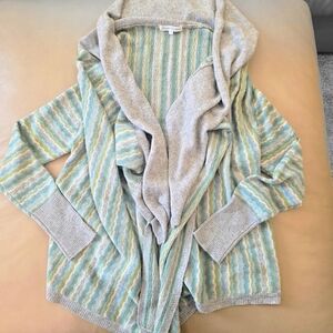 Blossom Cashmere Women's Open Front Cardigan Sweater Size Small